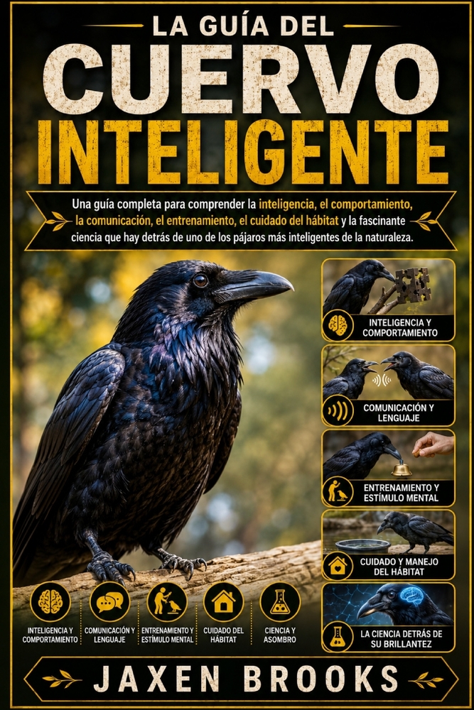 La Guía del Cuervo Inteligente: Una guía completa para comprender la inteligencia, el comportamiento, la comunicación, el entrenamiento, el cuidado de cover