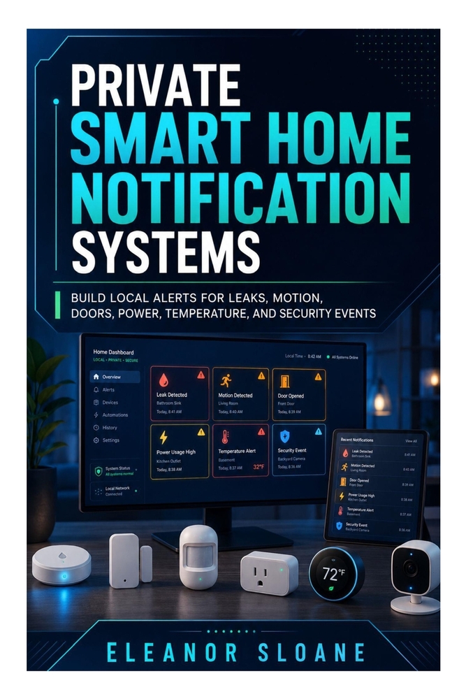 Private Smart Home Notification Systems: Build Local Alerts for Leaks, Motion, Doors, Power, Temperature, and Security Events cover