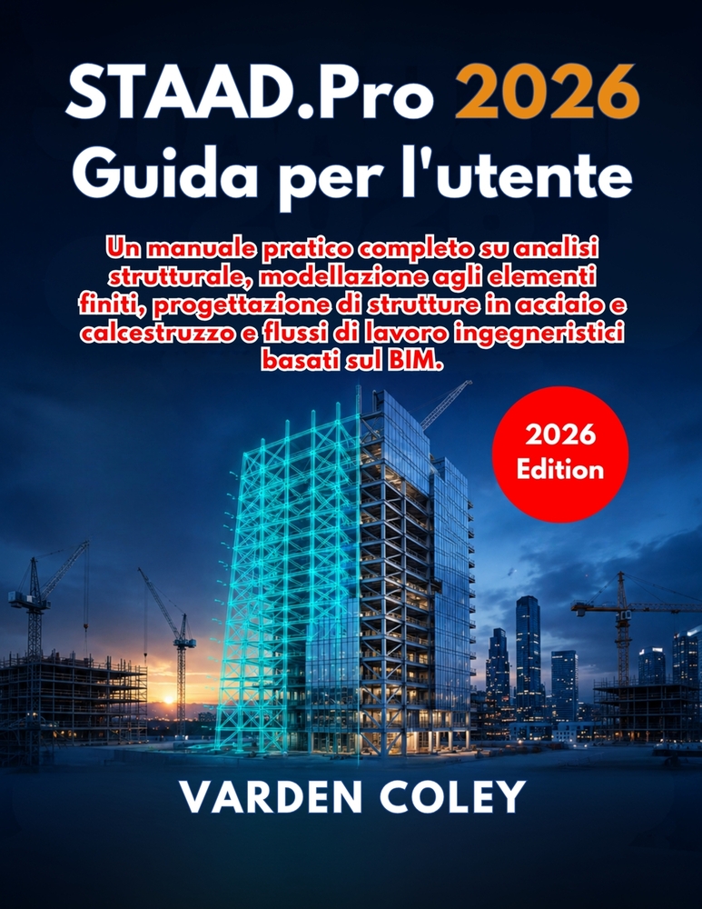 STAAD.Pro 2026 Guida per l'utente cover