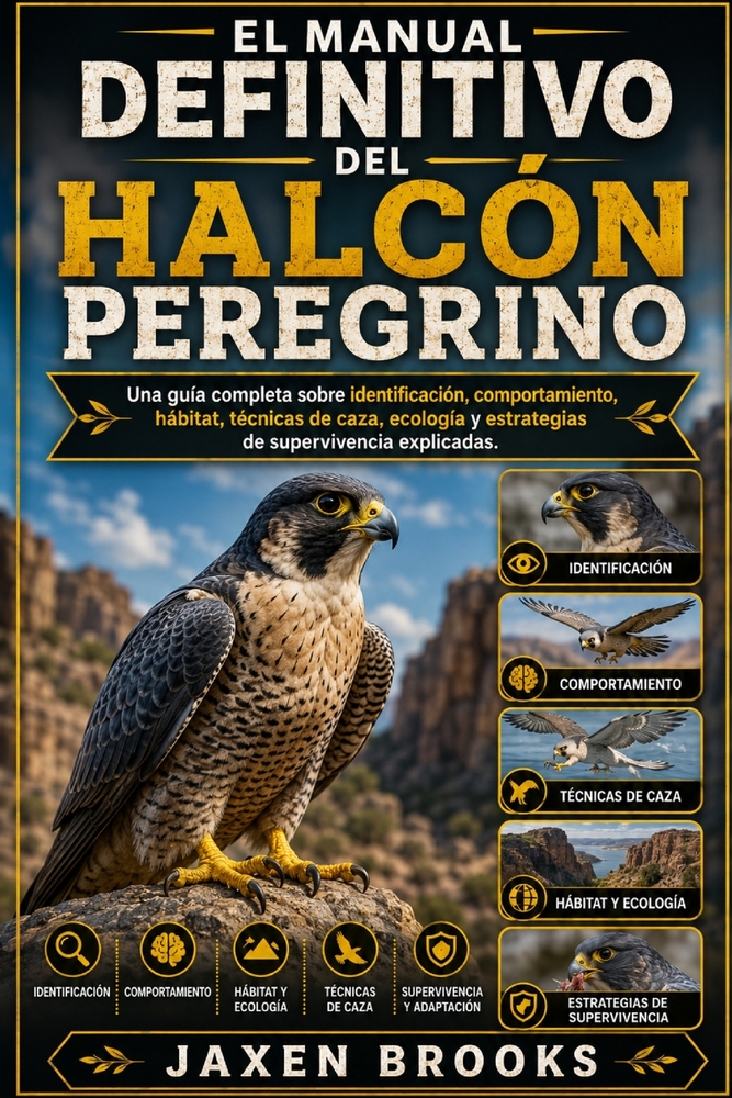 El Manual Definitivo del Halcón Peregrino: Una guía completa sobre identificación, comportamiento, hábitat, técnicas de caza, ecología y estrategias d cover