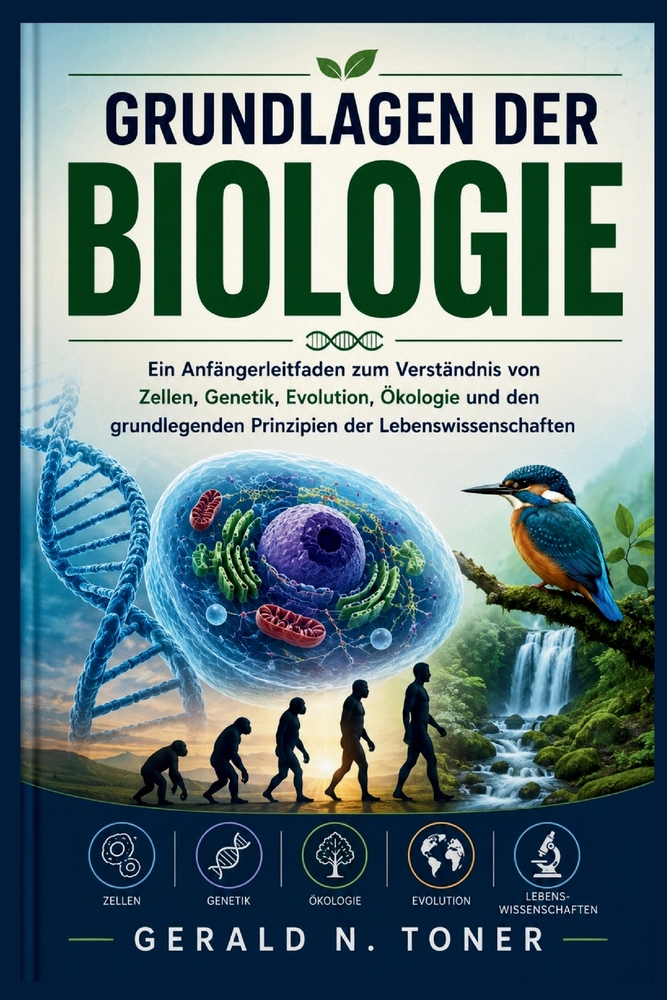 Grundlagen Der Biologie: Ein Anfängerleitfaden zum Verständnis von Zellen, Genetik, Evolution, Ökologie und den grundlegenden Prinzipien der Lebenswis cover