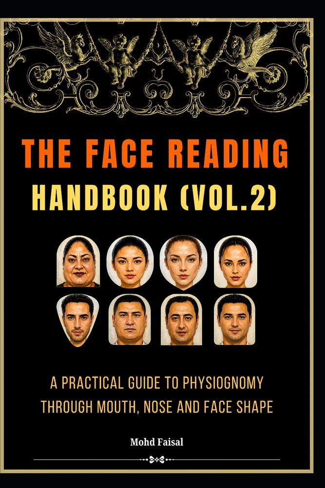 The Face Reading Handbook (Vol.2): A Practical Guide to Physiognomy Through Mouth, Nose and Face Shape. cover