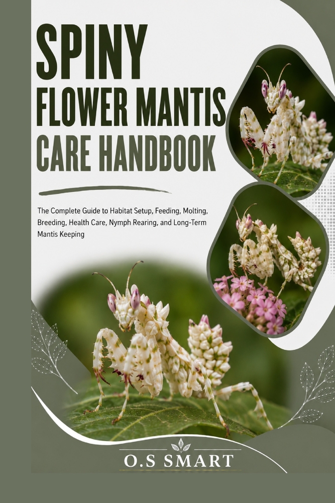 Spiny Flower Mantis Care Handbook: The Complete Guide to Habitat Setup, Feeding, Molting, Breeding, Health Care, Nymph Rearing, and Long-Term Mantis K cover