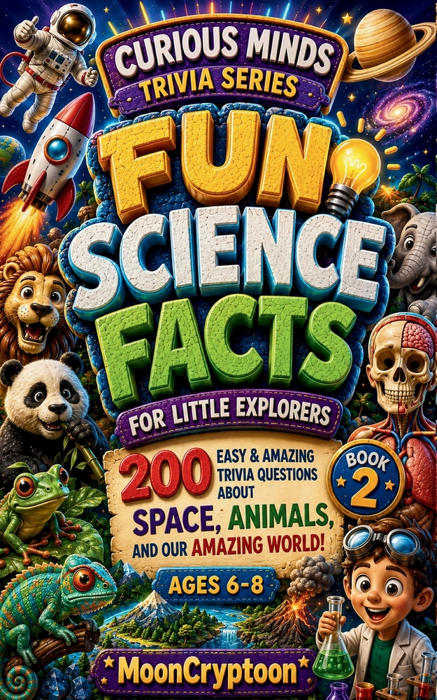 Fun Science Facts for Little Explorers: 200 Easy & Amazing Trivia Questions About Space, Animals, and Our Amazing World! cover