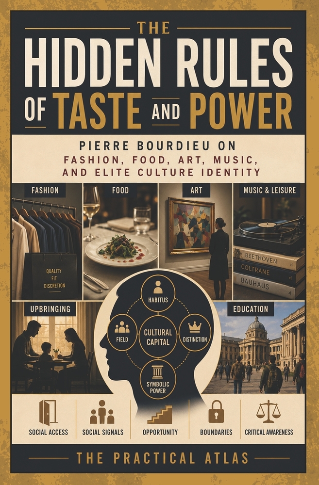The Hidden Rules of Taste and Power: Pierre Bourdieu on Fashion, Food, Art, Music, and Elite Culture Identity cover