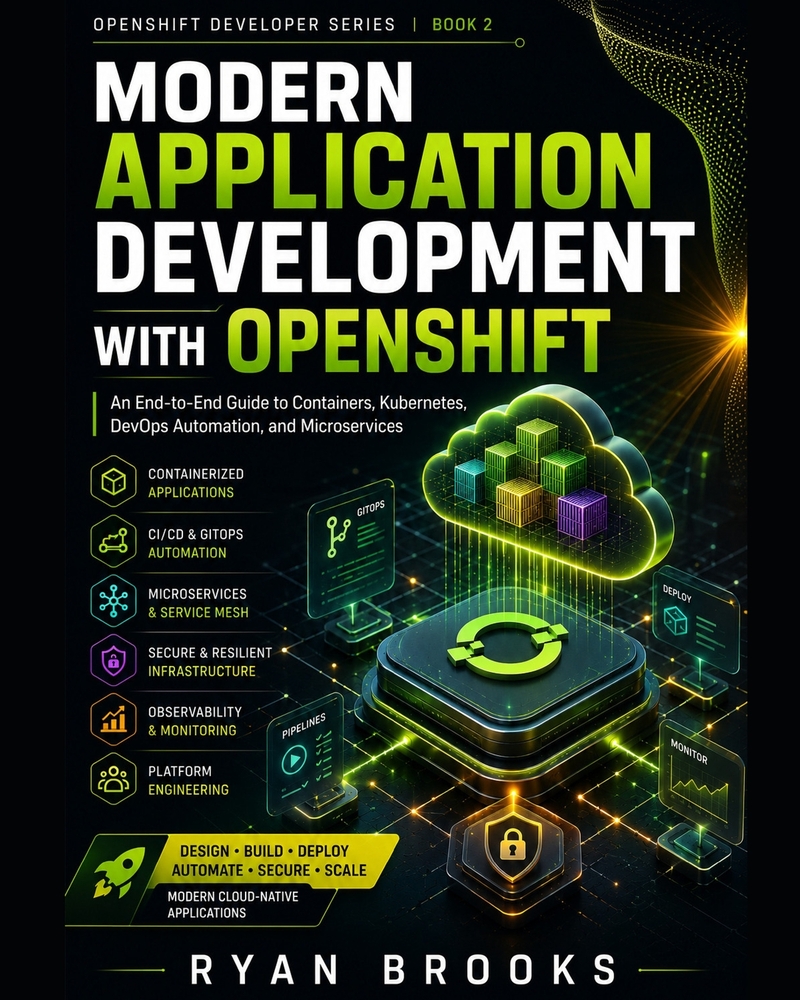 Modern Application Development with OpenShift: An End-to-End Guide to Containers, Kubernetes, DevOps Automation, and Microservices cover