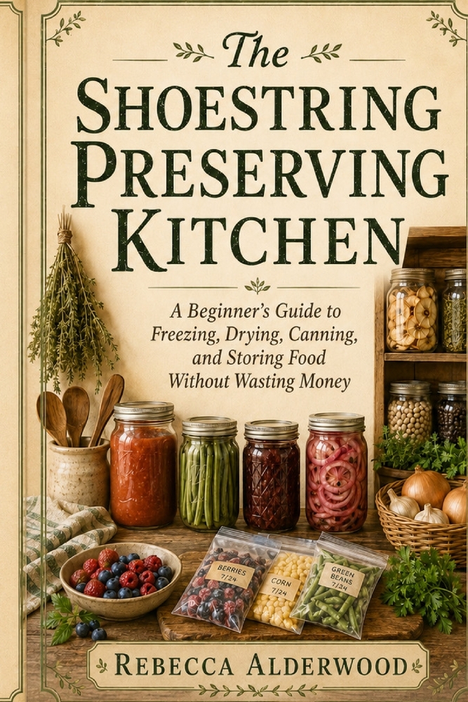 The Shoestring Homestead Kitchen Garden: A Beginner's Guide to Growing, Harvesting, and Using Everyday Herbs and Vegetables cover