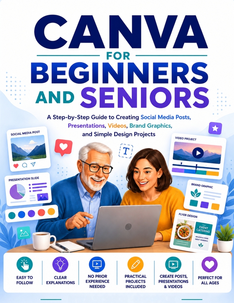 Canva for Beginners and Seniors cover