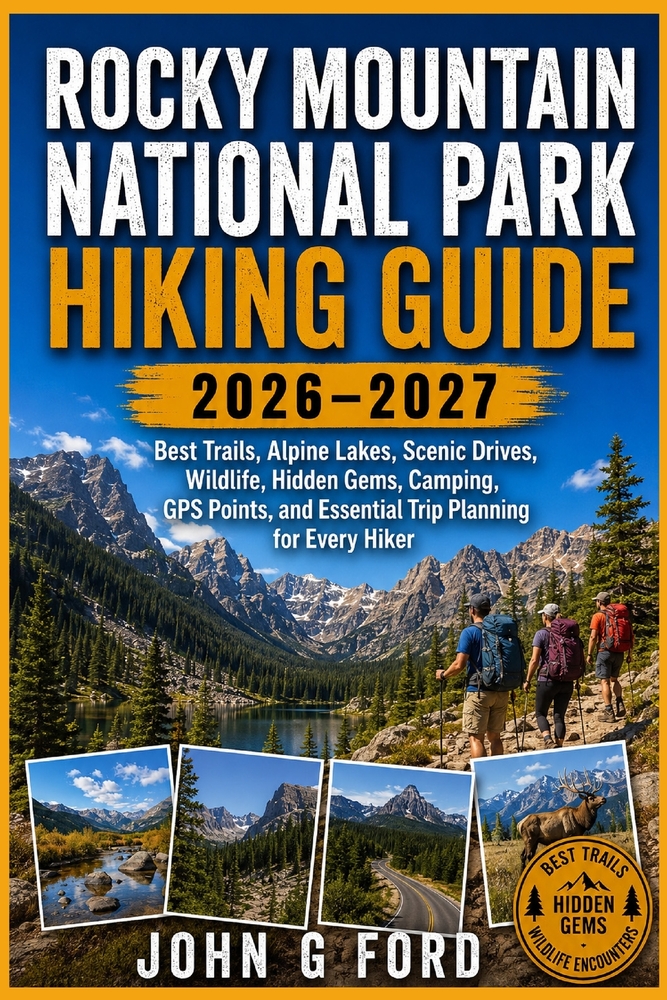 Rocky Mountain National Park Hiking Guide 2026-2027: Best Trails, Alpine Lakes, Scenic Drives, Wildlife, Hidden Gems, Camping, GPS Points, and Essenti cover