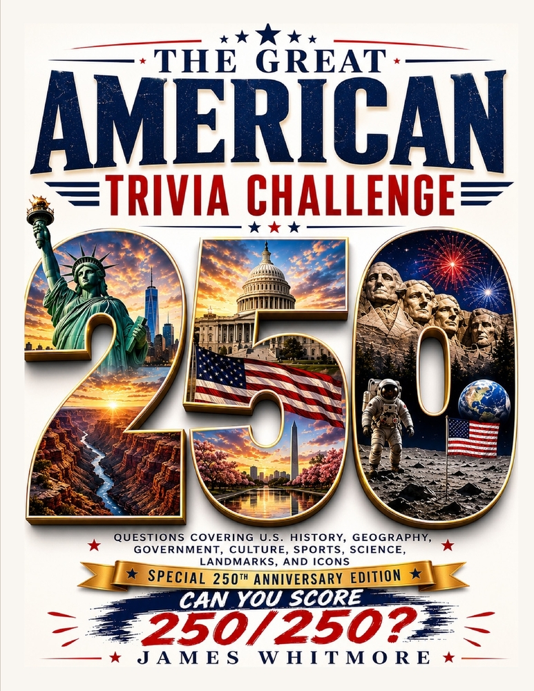 The Great American Trivia Challenge: 250 Questions Covering U.S. History, Geography, Government, Culture, Sports, Science, Landmarks, and Icons Specia cover