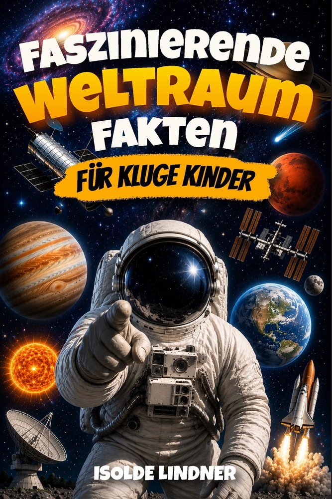Faszinierende Weltraumfakten für kluge Kinder: Erkunde das unglaubliche Universum von unserem Sonnensystem bis zum Rand des Weltraums cover