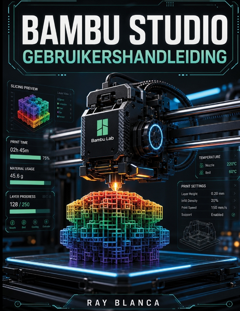 Bambu Studio Gebruikershandleiding: De ultieme gids voor geavanceerd 3D-sluiten, printen met meerdere materialen en workflow automatisering. cover