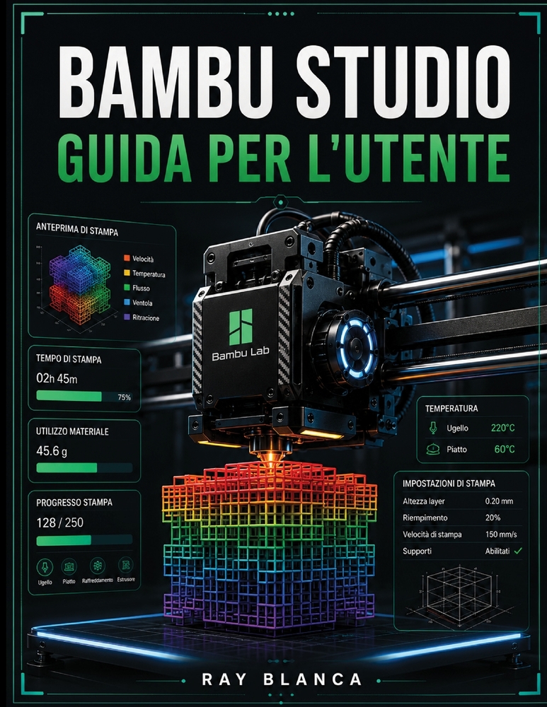 Bambu Studio Guida Per l'Utente: La guida definitiva allo slicing 3D avanzato, alla stampa multimateriale e all'automazione del flusso di lavoro. cover