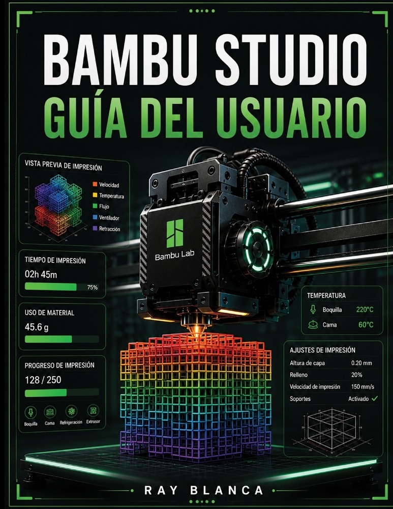Bambu Studio Guía del Usuario: La guía definitiva para el laminado 3D avanzado, la impresión multimaterial y la automatización del flujo de trabajo. cover