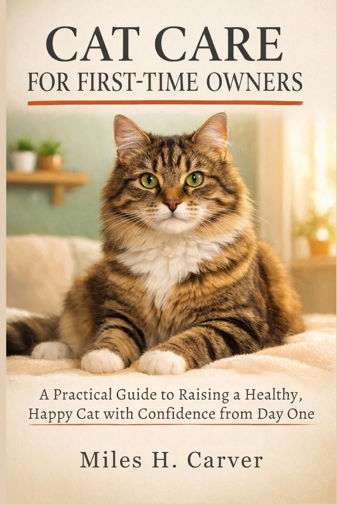 Cat Care for First-Time Owners: A Practical Guide to Raising a Healthy, Happy Cat with Confidence from Day One cover