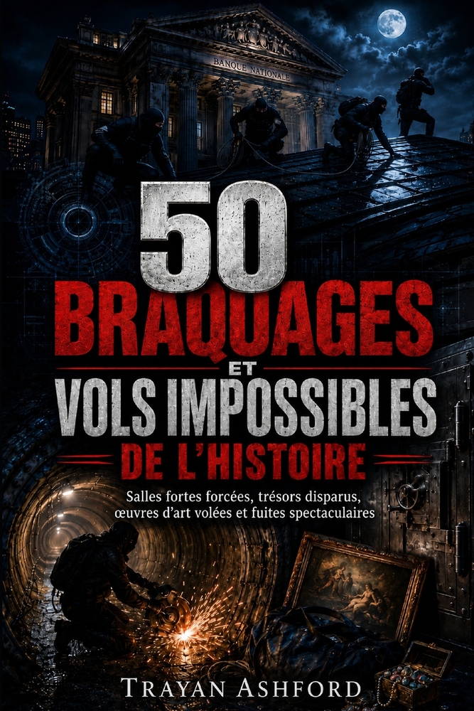 50 Braquages Et Vols Impossibles de l'Histoire: Salles fortes forcées, trésors disparus, oeuvres d'art volées et fuites spectaculaires cover