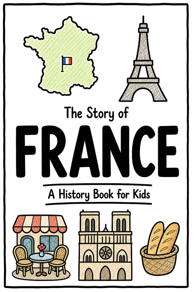 The Story of France - A History Book for Kids: A Fun, Educational, and Illustrated Journey Through France History for Children and Curious Minds cover
