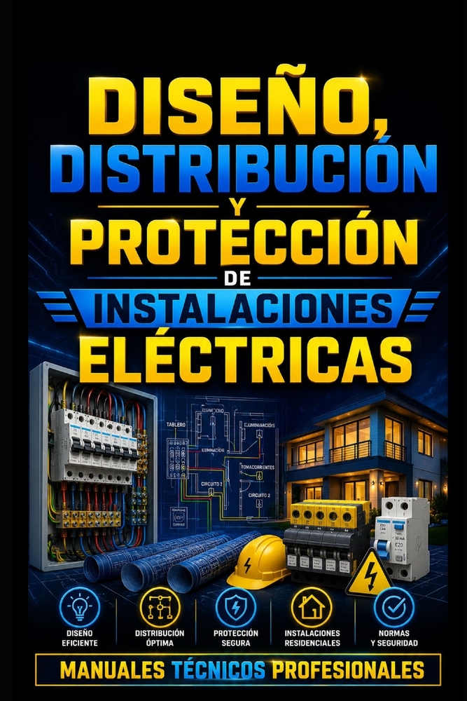 Diseño, Distribución y Protección de Instalaciones Eléctricas: Manuales Técnicos Profesionales cover