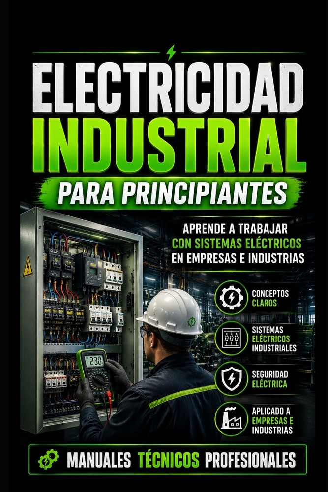 Electricidad Industrial para Principiantes: Aprende a Trabajar con Sistemas Eléctricos en Empresas e Industrias: Manuales Técnicos Profesionales cover
