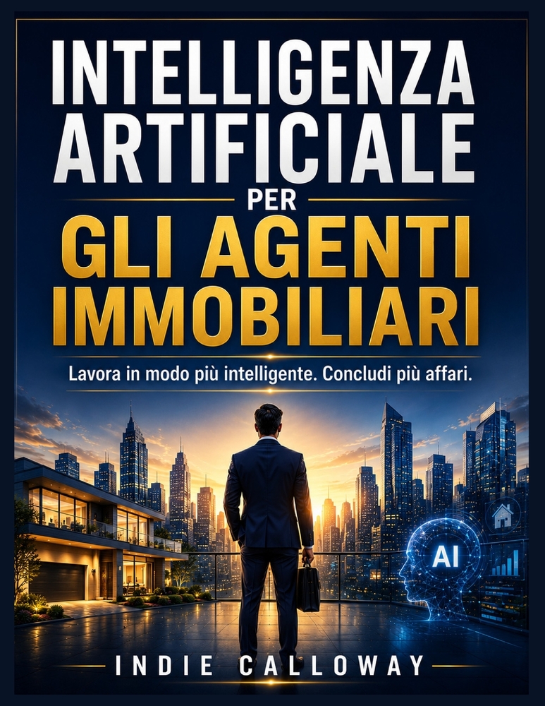Intelligenza artificiale per gli agenti immobiliari: Lavora in modo più intelligente. Concludi più affari. cover