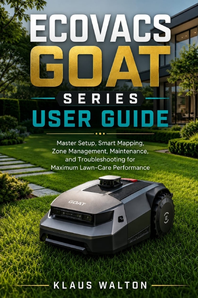 Ecovacs Goat Series User Guide: Master Setup, Smart Mapping, Zone Management, Maintenance, and Troubleshooting for Maximum Lawn-Care Performance cover