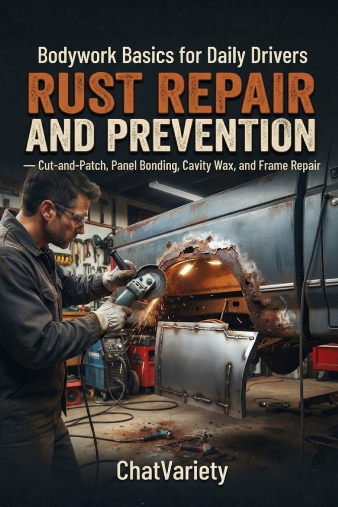Rust Repair and Prevention: Bodywork Basics for Daily Drivers - Cut-and-Patch, Panel Bonding, Cavity Wax, and Frame Repair cover