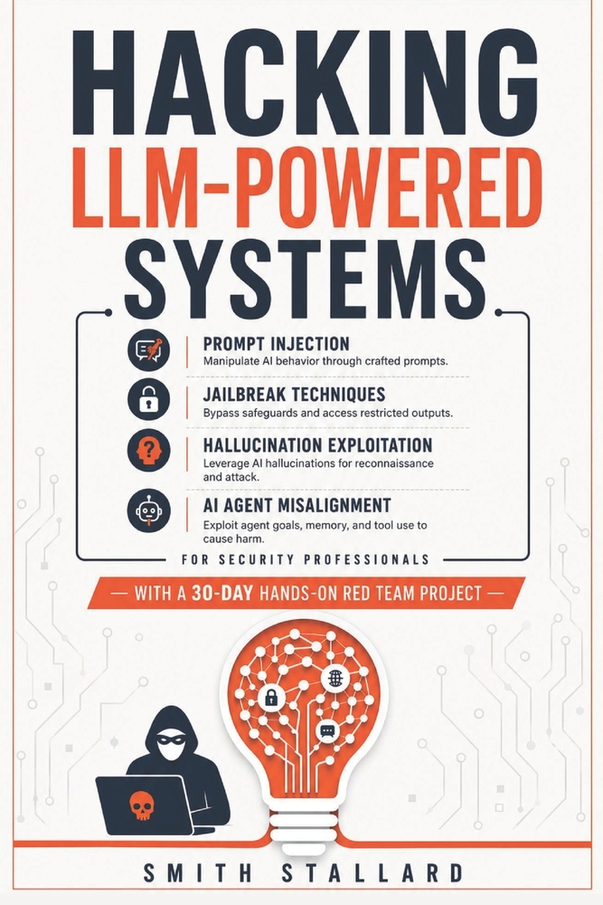 Hacking LLM-Powered Systems: Prompt Injection, Jailbreak Techniques, Hallucination Exploitation, and AI Agent Misalignment for Security Professionals cover