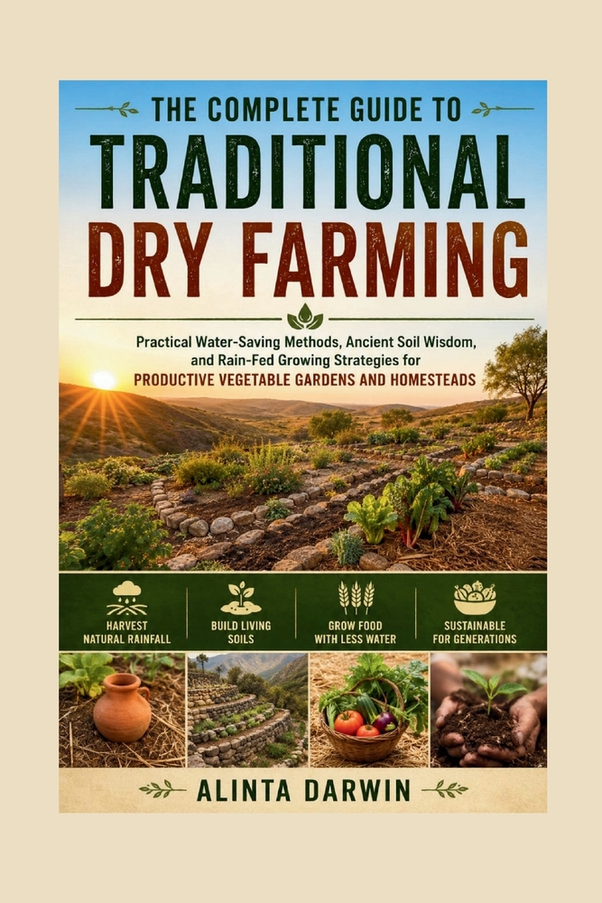 The Complete Guide to Traditional Dry Farming: Practical Water-Saving Methods, Ancient Soil Wisdom, and Rain-Fed Growing Strategies for PRODUCTIVE VEG cover