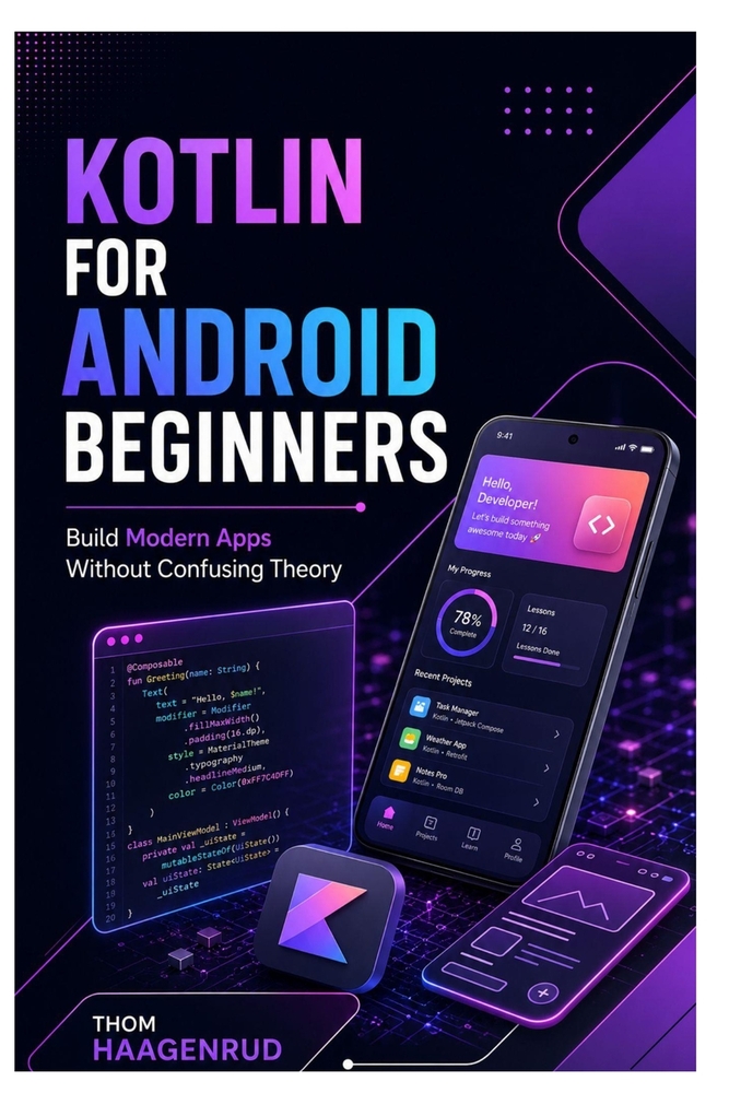 Kotlin for Android Beginners: Build Modern Apps Without Confusing Theory cover