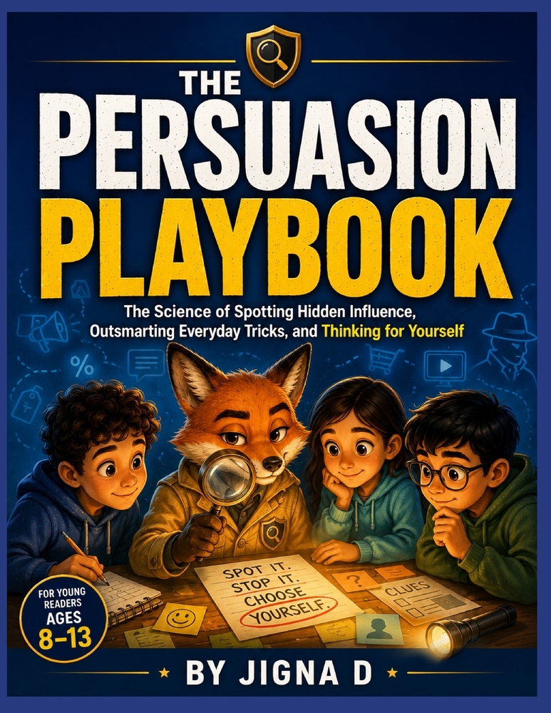 The Persuasion Playbook: The Science of Spotting Hidden Influence, Outsmarting Everyday Tricks, and Thinking for Yourself For Young Readers Ages 8-13 cover