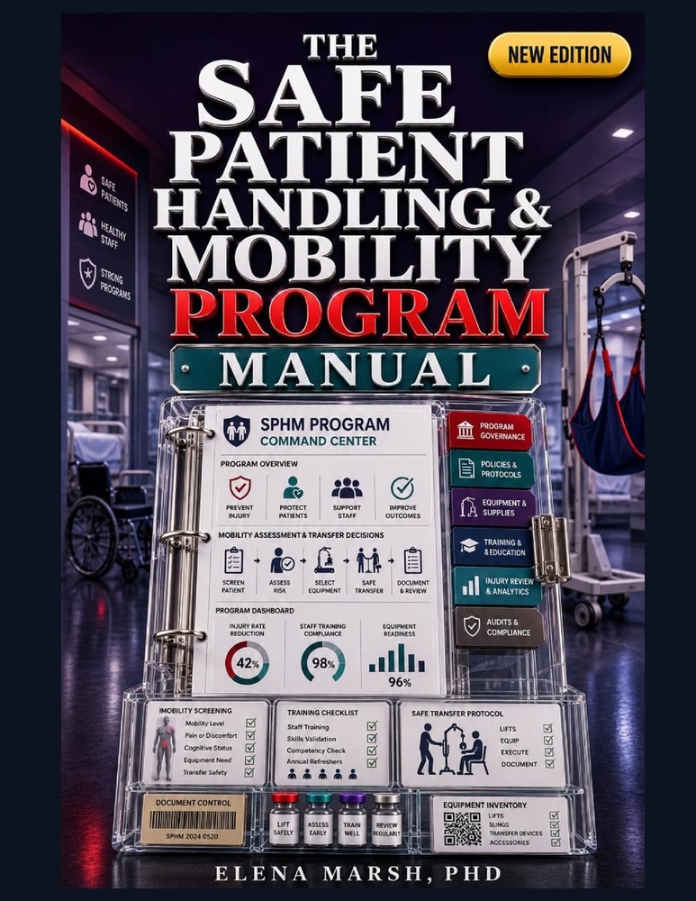 The Safe Patient Handling & Mobility Program Manual: A Healthcare Leader's System for Lift Equipment Use, Mobility Screening, Staff Training, Injury R cover