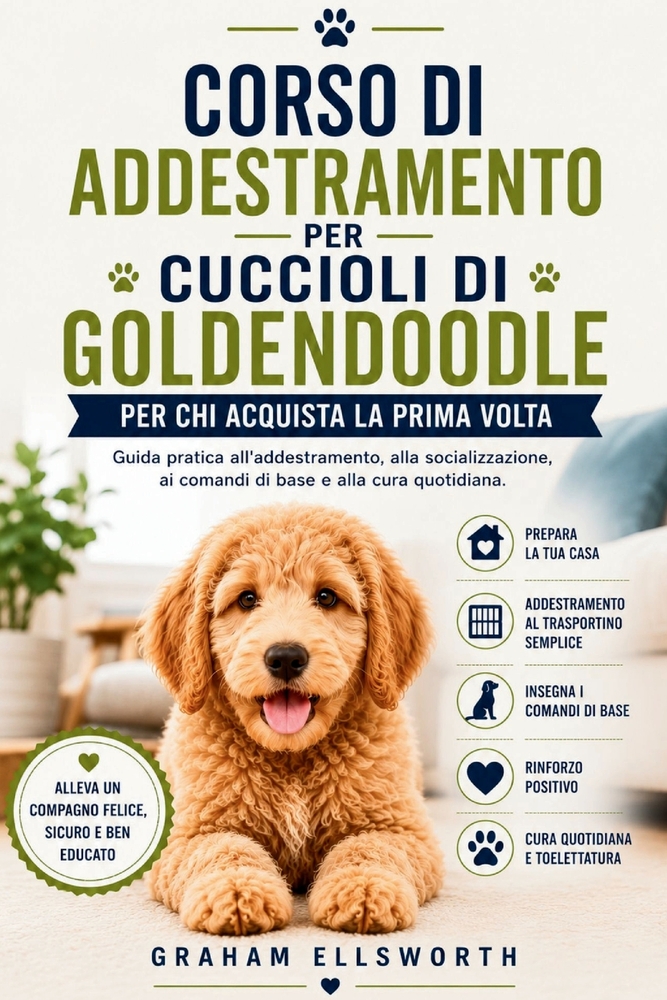 Corso Di Addestramento Per Cuccioli Di Goldendoodle Per CHI Acquista La Prima VOLTA: Guida pratica all'addestramento, alla socializzazione, ai comandi cover