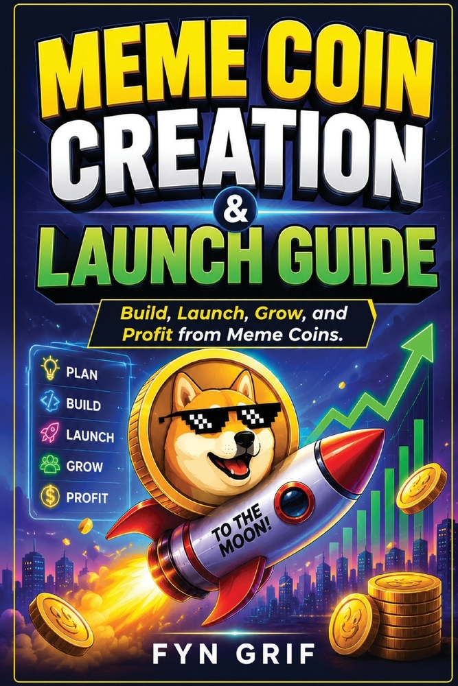 Meme Coin Creation & Launch Guide: Build, Launch, Grow, and Profit from Meme Coins cover