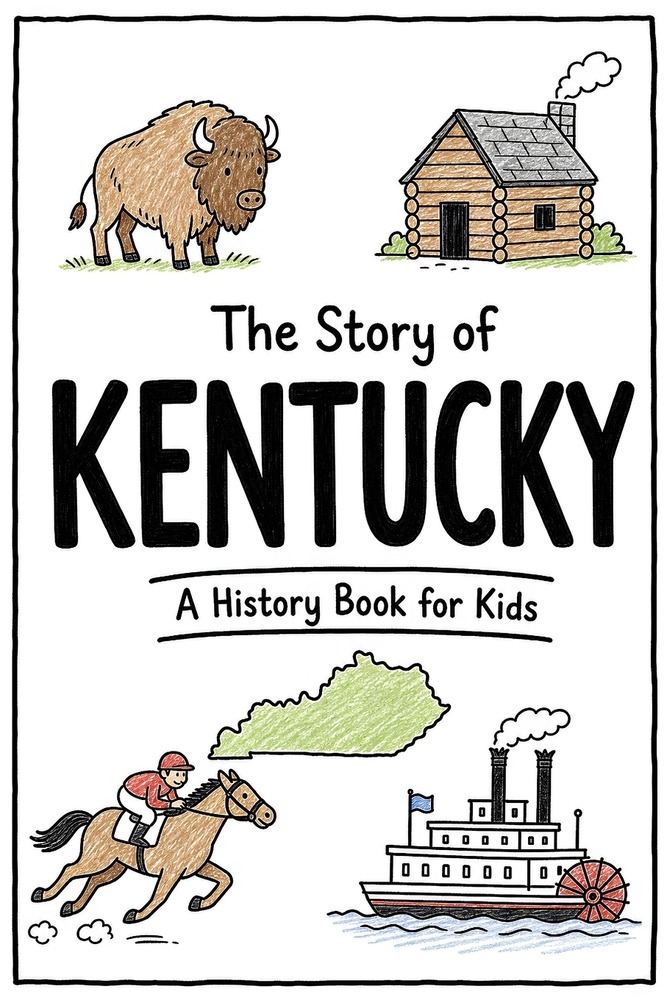 The Story of Kentucky - A History Book for Kids: A Fun and Educational Illustrated Kentucky History Book for Kids with Fast Facts and Easy Reading for cover