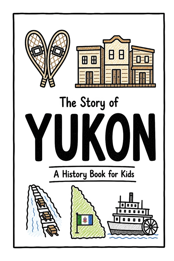 The Story of Yukon - A History Book for Kids: A Fun, Educational, and Illustrated Journey Through Yukon History for Children and Curious Minds cover