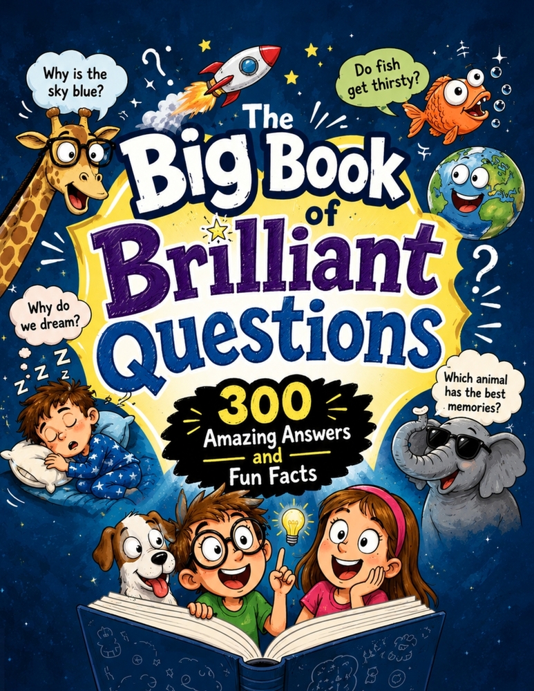 The Big Book of Brilliant Questions: 300 Amazing Answers and Fun Facts for Curious Kids Ages 6-12 cover