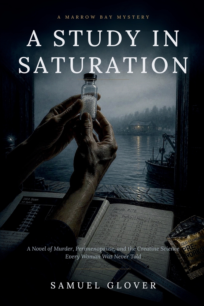 A Study in Saturation: A Novel of Murder, Perimenopause, and the Creatine Science Every Woman Was Never Told cover