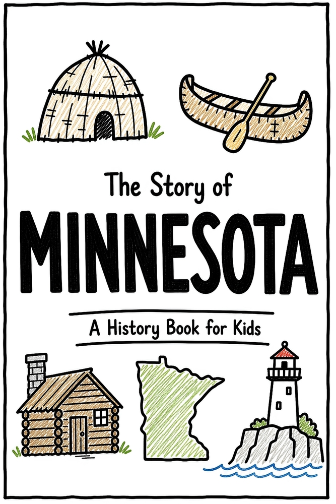 The Story of Minnesota - A History Book for Kids: A Fun and Educational Illustrated Minnesota History Book for Kids with Fast Facts and Easy Reading f cover