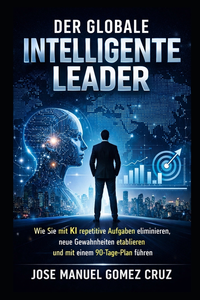 Der Globale Intelligente Leader: Wie Sie mit KI repetitive Aufgaben eliminieren, neue Gewohnheiten etablieren und mit einem 90-Tage-Plan führen cover