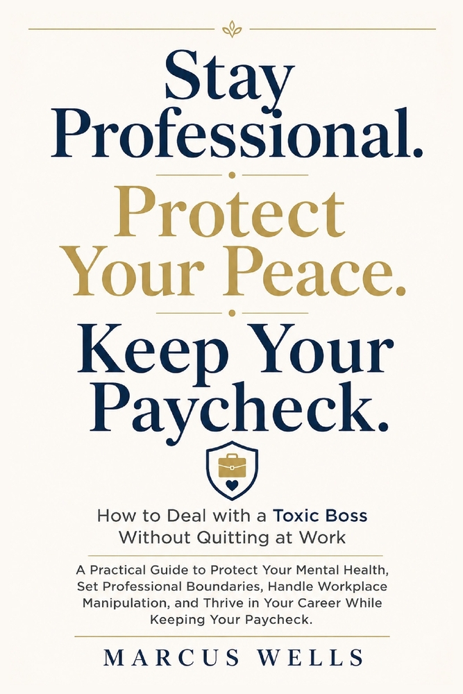 How to Deal with a Toxic Boss Without Quitting at Work: A Practical Guide to Protect Your Mental Health, Set Professional Boundaries, Handle Workplace cover