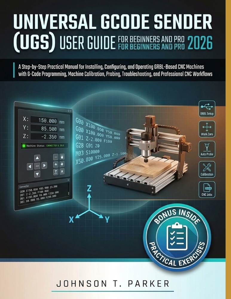 Universal Gcode Sender (Ugs) User Guide for Beginners and Pro 2026: A Step-by-Step Practical Manual for Installing, Configuring, and Operating GRBL-Ba cover