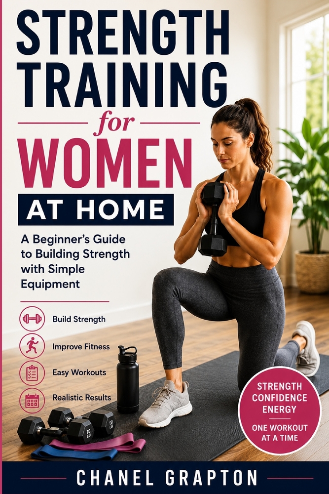 Strength Training for Women at Home: A Beginner's Guide to Building Strength with Simple Equipment cover