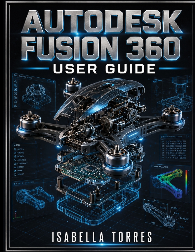Autodesk Fusion 360 User Guide: A Comprehensive Step-by-Step Manual for Beginners and Pros to Master 3D Modeling, CAD, CAM, CAE, and PCB Design cover