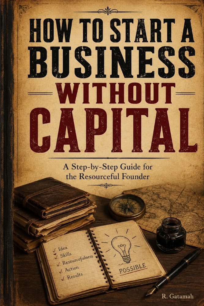 How To Start A Business Without Capital: A Step By Step Guide For a Resourceful Entrepreneur cover