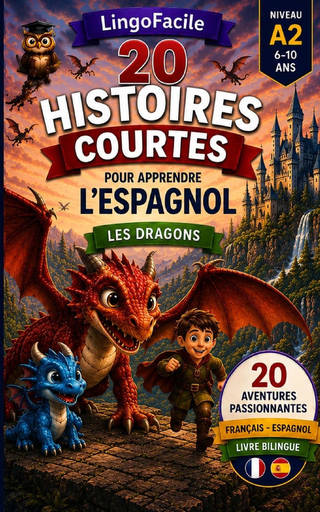 20 histoires courtes pour apprendre l'espagnol: Les chevaliers cover