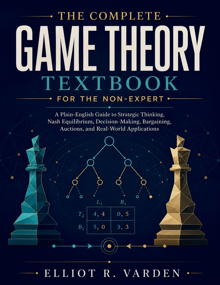 The Complete Game Theory Textbook for the Non-Expert: A Plain-English Guide to Strategic Thinking, Nash Equilibrium, Decision-Making, Bargaining, Auct cover