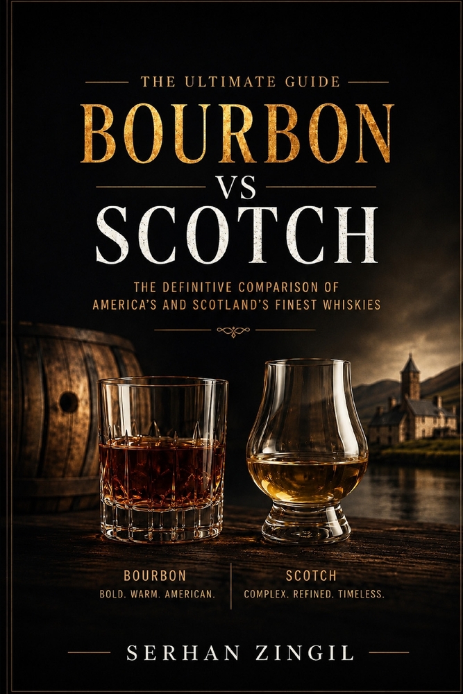 BOURBON vs SCOTCH - THE ULTIMATE WHISKEY GUIDE: Understanding the Differences in Flavor, Production, Aging, and Tasting cover