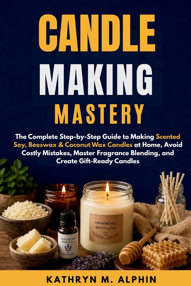 Candle Making Mastery: The Complete Step-by-Step Guide to Making Scented Soy, Beeswax & Coconut Wax Candles at Home, Avoid Costly Mistakes, Master Fra cover