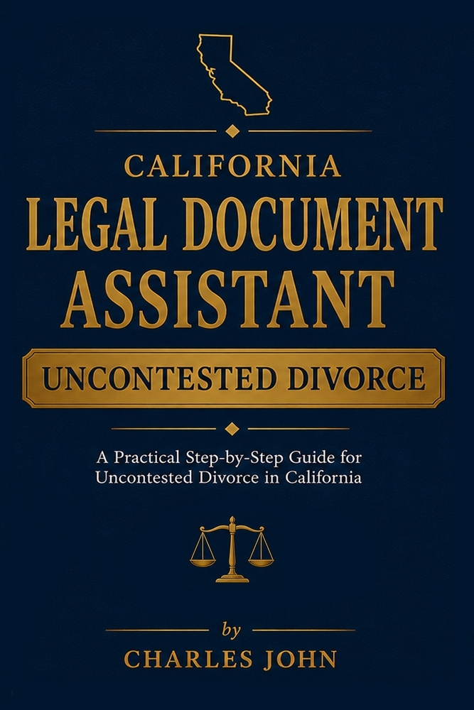 California Legal Document Assistant: Uncontested Divorce cover