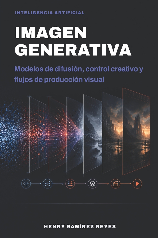 Imagen generativa: Modelos de difusión, control creativo y flujos de producción visual cover